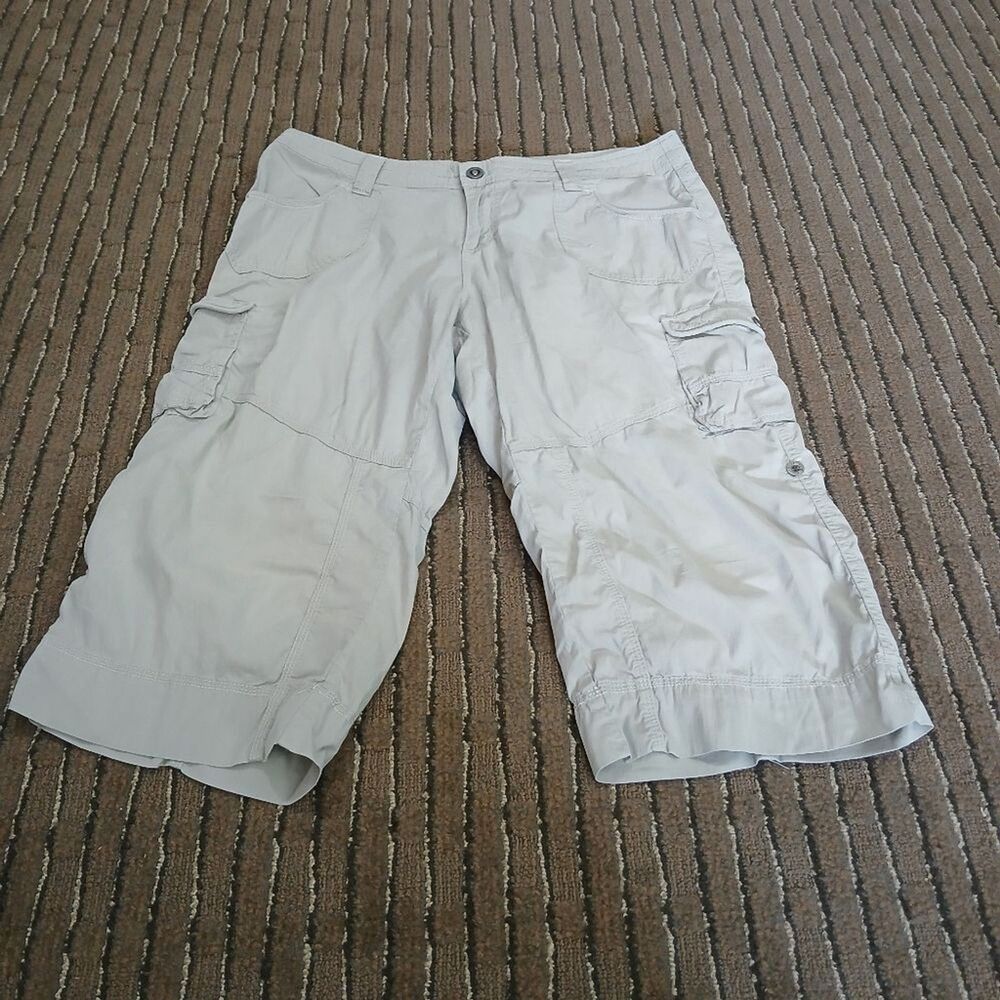 Kuhl High-Rise Casual Tan Capri / Hiking Pants Women's Size 14 Preppy Outdoors